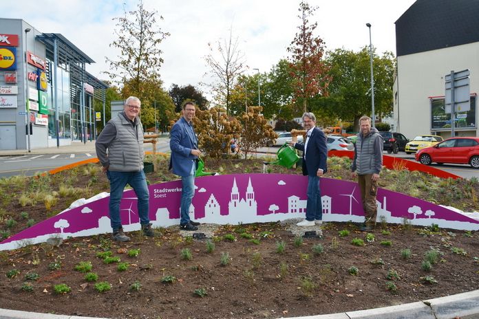 Offizielle Einweihung des "Stadtwerke-Kreisels"